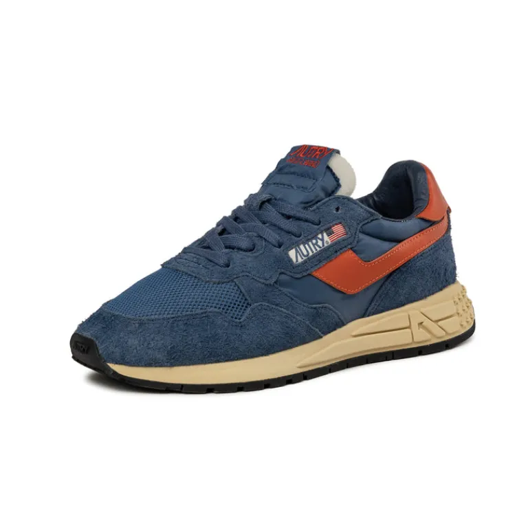 Leder Sneaker|Retro Runner*Autry Reelwind Low *Suede / Net* Blue / Koi