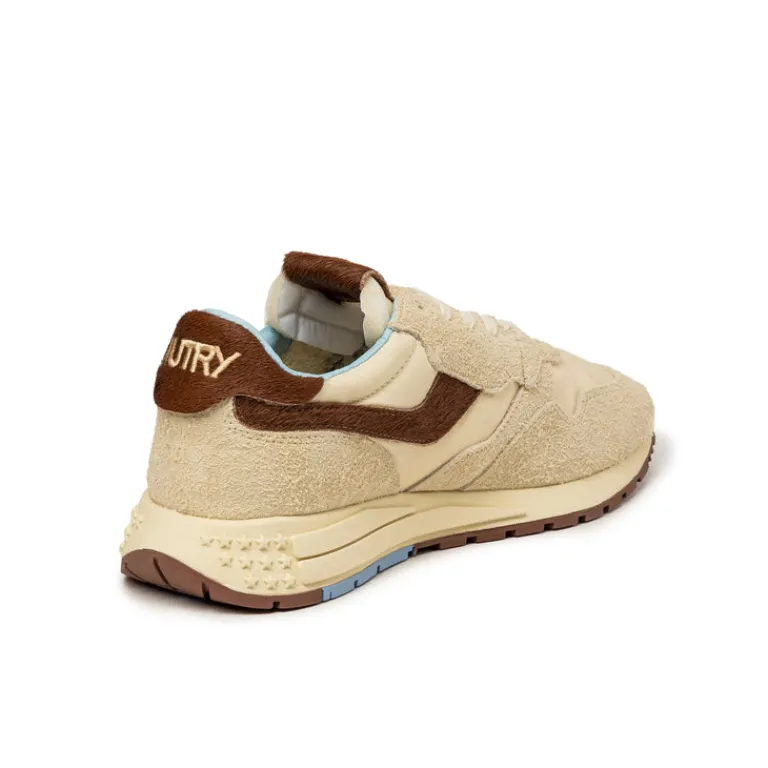 Leder Sneaker|Retro Runner*Autry Reelwind Low *Suede / Pony* Rut / Brown