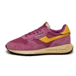Leder Sneaker|Retro Runner*Autry Reelwind Low *Suede / Net* Rose / Calen