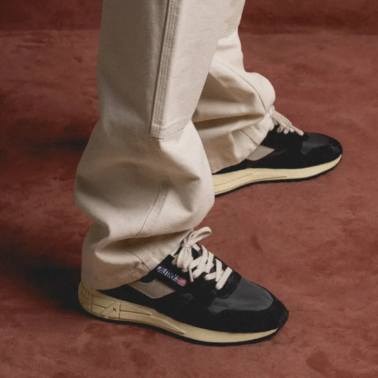 Leder Sneaker|Retro Runner*Autry Reelwind Low W Black