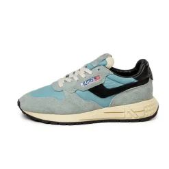 Leder Sneaker*Autry Reelwind Low W *Hairy Suede / Nylon* Jade / Black