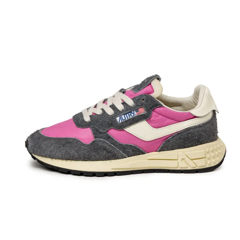 Leder Sneaker*Autry Reelwind Low W *Hairy Suede / Nylon* Bb / Whs Wht