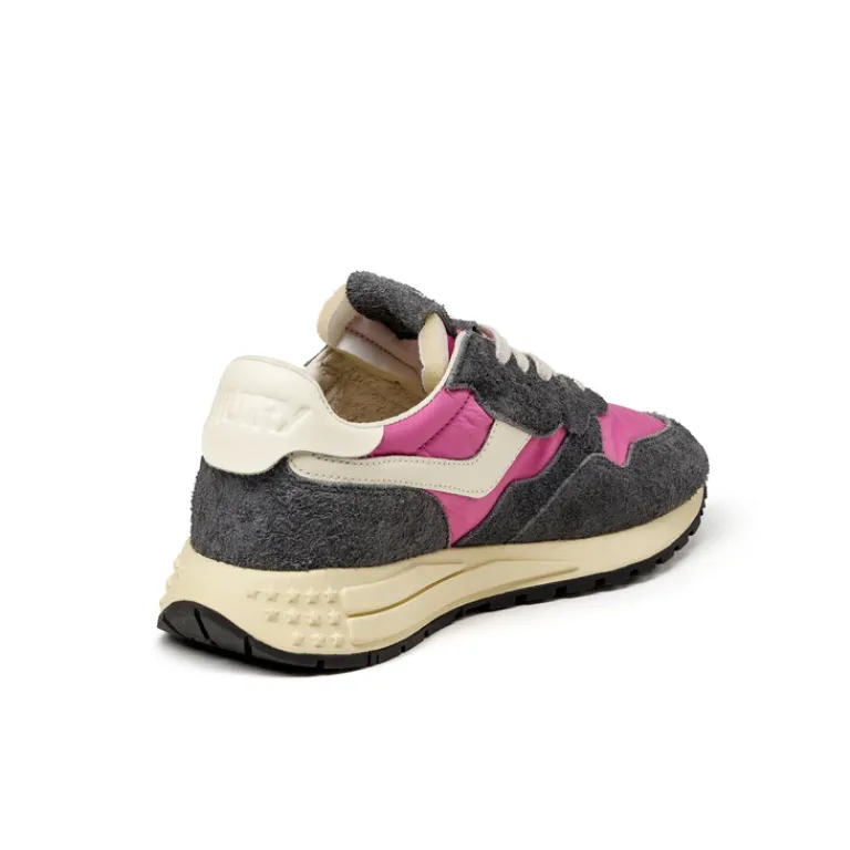 Leder Sneaker*Autry Reelwind Low W *Hairy Suede / Nylon* Bb / Whs Wht