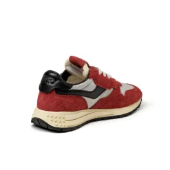Leder Sneaker*Autry Reelwind Low W *Hairy Suede / Nylon* Crdnl / Blk