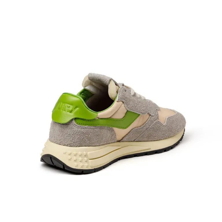 Leder Sneaker*Autry Reelwind Low W *Hairy Suede / Nylon* Antlp / Prtgr