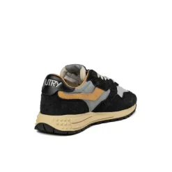 Leder Sneaker*Autry Reelwind Low W *Reflective Leather* Crb / Silver / Org
