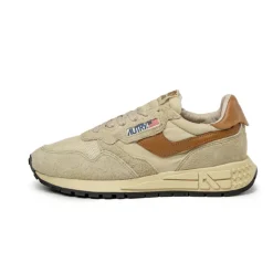 Leder Sneaker|Retro Runner*Autry Reelwind Low W *Suede / Net* Ecru / Cathspy