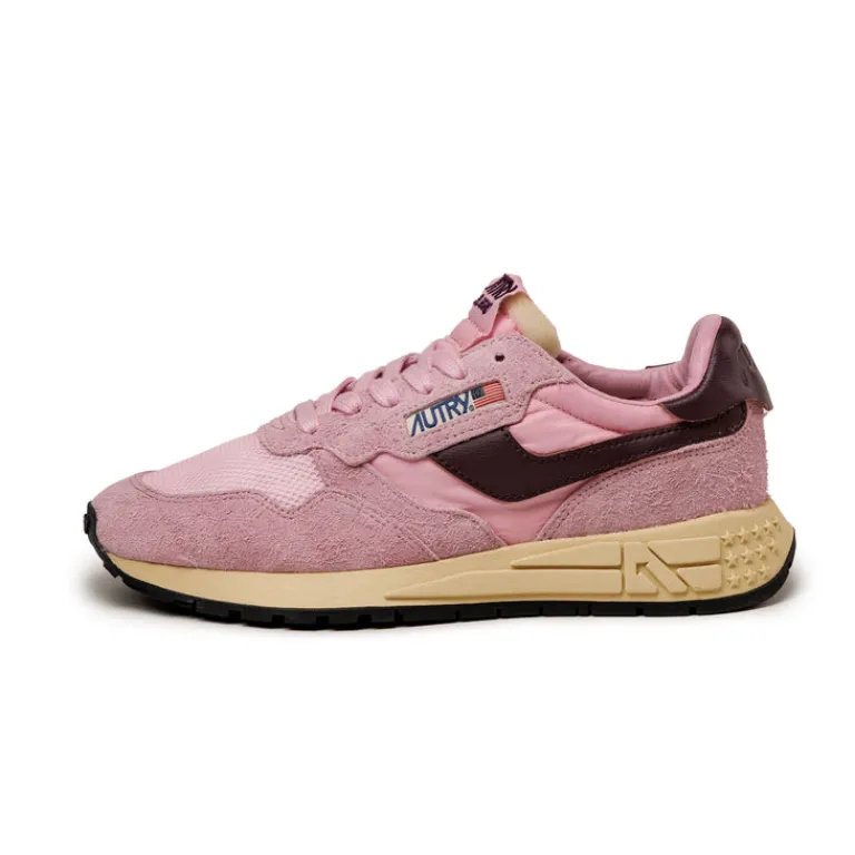Leder Sneaker|Retro Runner*Autry Reelwind Low W *Suede / Net* Roseate / Rose