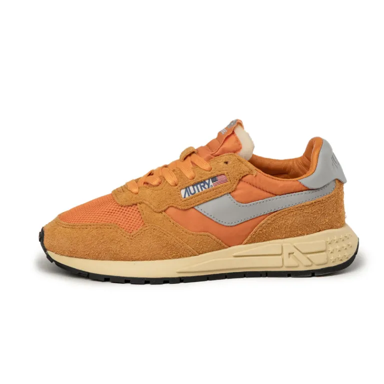 Leder Sneaker|Retro Runner*Autry Reelwind Low W *Suede / Net* Fanta / Vapor