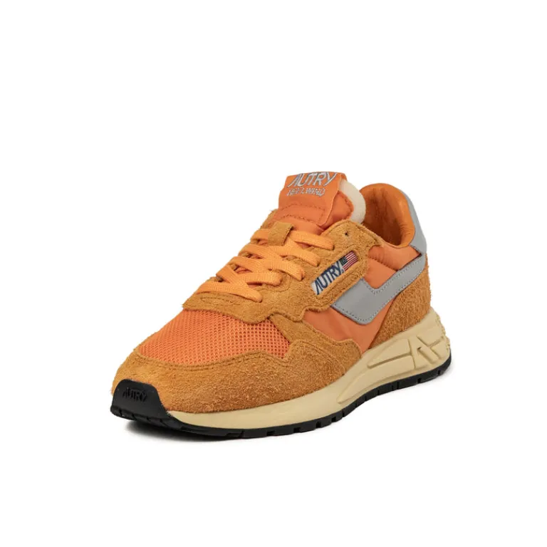 Leder Sneaker|Retro Runner*Autry Reelwind Low W *Suede / Net* Fanta / Vapor