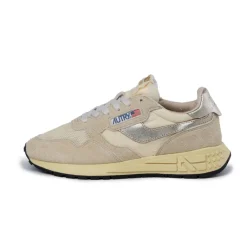 Leder Sneaker|Retro Runner*Autry Reelwind Low W *Suede / Net* Ecru / Platin