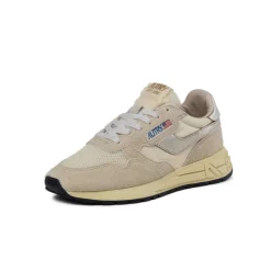 Leder Sneaker|Retro Runner*Autry Reelwind Low W *Suede / Net* Ecru / Platin
