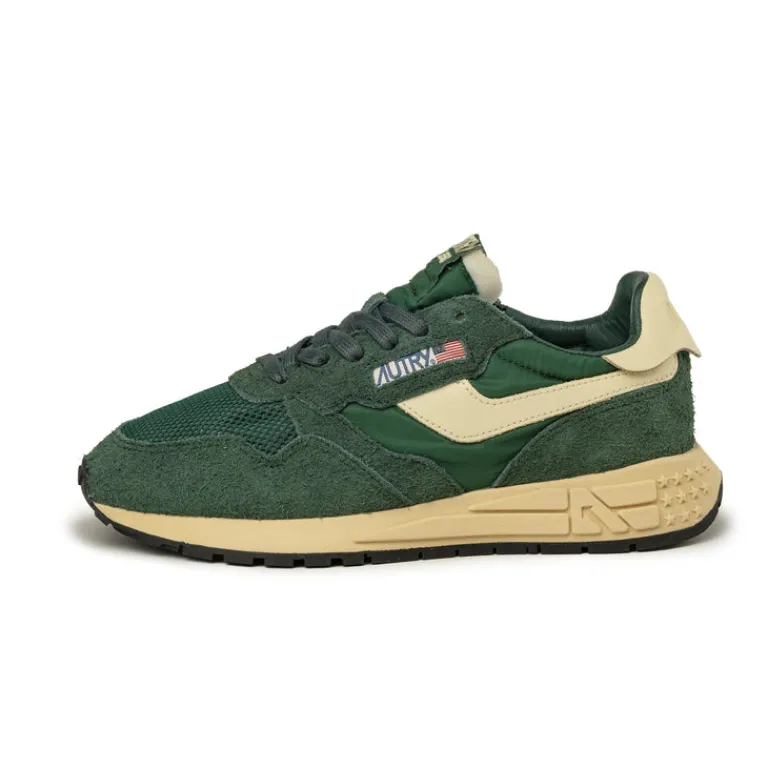 Leder Sneaker|Retro Runner*Autry Reelwind Low W *Suede / Net* Bottle / Ruta