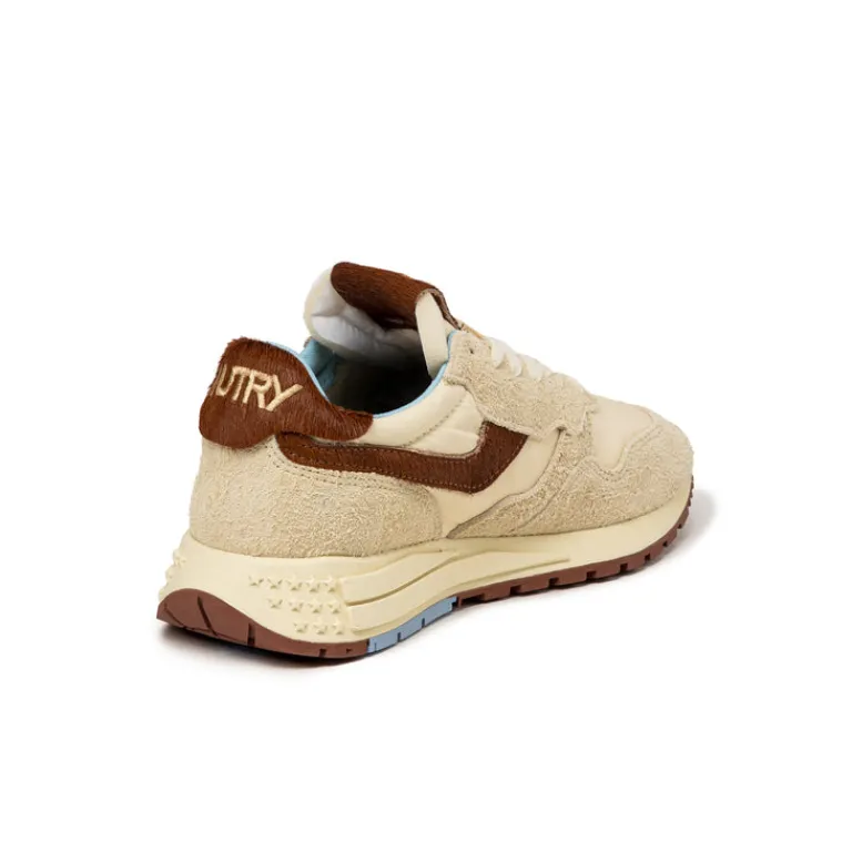 Leder Sneaker|Retro Runner*Autry Reelwind Low W *Suede / Pony* Rut / Brown