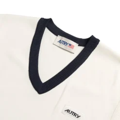 Knitwear*Autry Sweater Vest White