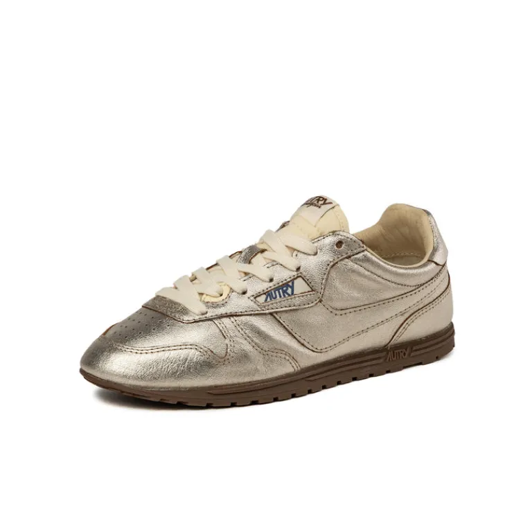Leder Sneaker|Terrace Casual Sneaker*Autry Windspin W *Lamb Leather / Nylon* Platinum / Ivory