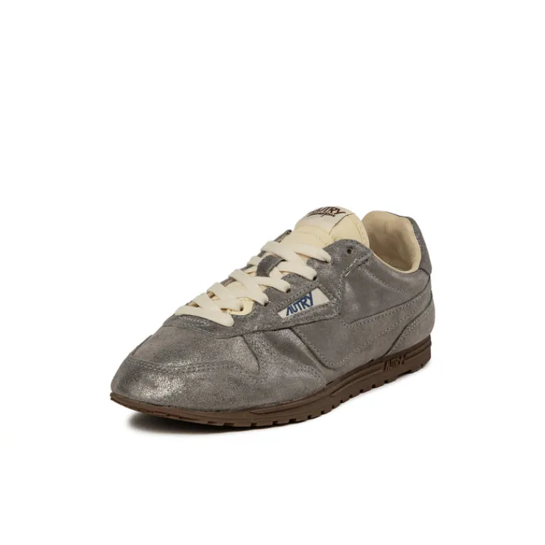 Leder Sneaker|Terrace Casual Sneaker*Autry Windspin W *Louspar / Nylon* Silver / Ivory