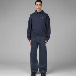 Crewnecks*Axel Arigato Base Polo Sweatshirt Navy