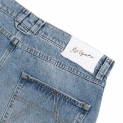 Hosen*Axel Arigato Patchwork Relaxed Jeans Light Blue