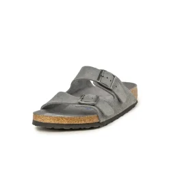 Leder Sneaker|Sandals*Birkenstock Arizona Basalt Gray Tonal