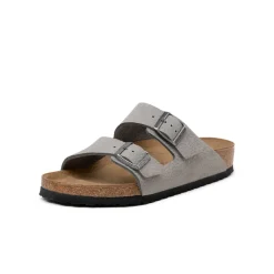 Leder Sneaker|Sandals*Birkenstock Arizona Desert Buck / Whale Gray