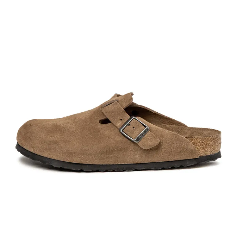 Leder Sneaker|Mules & Slides*Birkenstock Boston Dark Tea Tonal