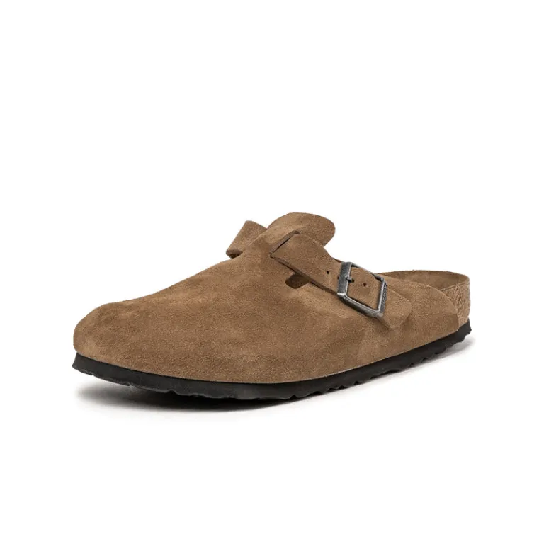Leder Sneaker|Mules & Slides*Birkenstock Boston Dark Tea Tonal