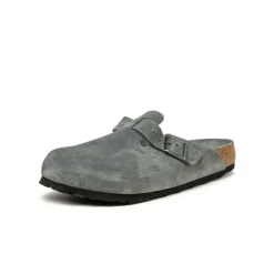 Mules & Slides|Leder Sneaker*Birkenstock Boston Basalt Gray Tonal