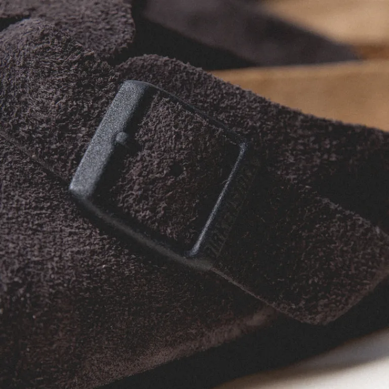 Leder Sneaker|Mules & Slides*Birkenstock Boston Velvet Grey