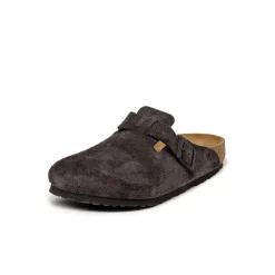 Leder Sneaker|Mules & Slides*Birkenstock Boston Velvet Grey