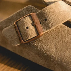 Leder Sneaker|Mules & Slides*Birkenstock Boston Taupe