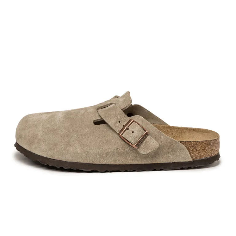 Leder Sneaker|Mules & Slides*Birkenstock Boston Taupe