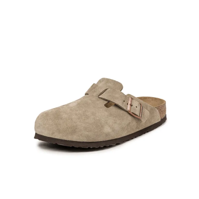 Leder Sneaker|Mules & Slides*Birkenstock Boston Taupe