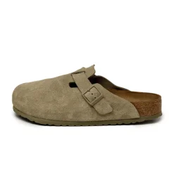 Leder Sneaker|Mules & Slides*Birkenstock Boston VL Faded Khaki