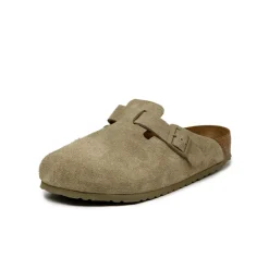 Leder Sneaker|Mules & Slides*Birkenstock Boston VL Faded Khaki