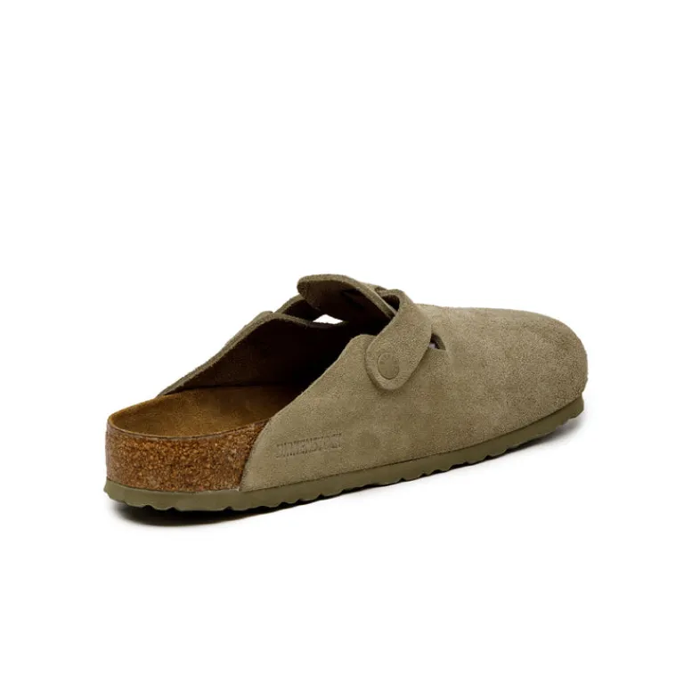 Leder Sneaker|Mules & Slides*Birkenstock Boston VL Faded Khaki