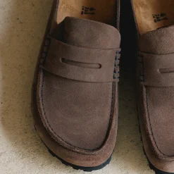 Leder Sneaker|Mules & Slides*Birkenstock Naples Wrapped Concrete Gray