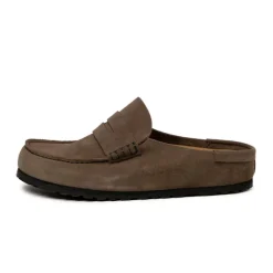 Leder Sneaker|Mules & Slides*Birkenstock Naples Wrapped Concrete Gray