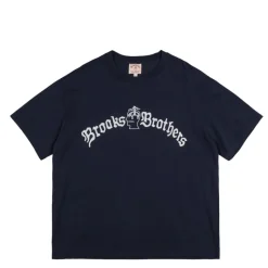 T-Shirts*Brain Dead x Brooks Brothers Heavyweight T-Shirt Navy
