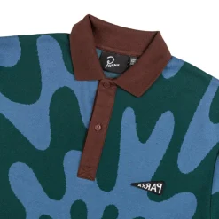 T-Shirts*By Parra Broken Waves Polo Shirt Pine Green