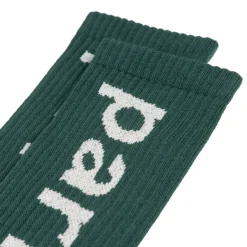 Socken*By Parra Lower Case Crew Socks Pine Green