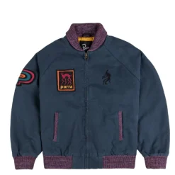 Jacken*By Parra Skull Stalker Varsity Jacket Washed Blue