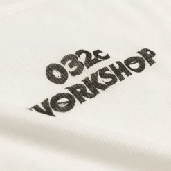 T-Shirts*032c 'Black Sun' Fine Rib Longsleeve Soft White