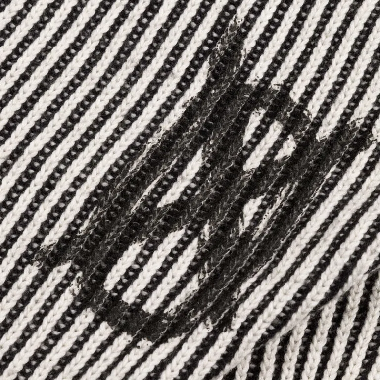Knitwear*032c ''Crusader'' Hooded Knit Black / White