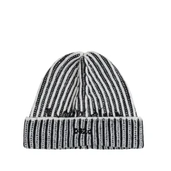 Beanies*032c ''Crusader'' Rib Beanie Black / White