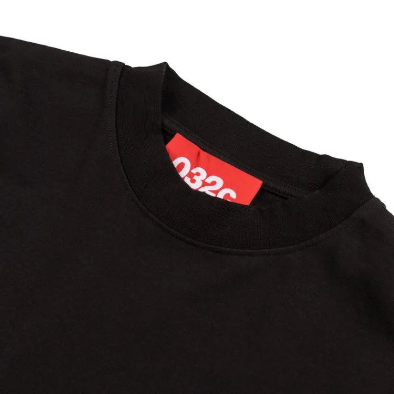 T-Shirts*032c ''Office Fruit'' Oversized Longsleeve Washed Black