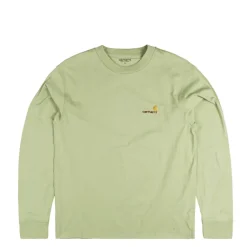 T-Shirts*Carhartt WIP American Script Longsleeve T-Shirt Pale Olive
