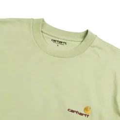 T-Shirts*Carhartt WIP American Script Longsleeve T-Shirt Pale Olive