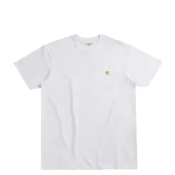 T-Shirts*Carhartt WIP Chase T-Shirt White / Gold