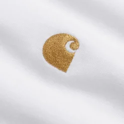 T-Shirts*Carhartt WIP Chase T-Shirt White / Gold